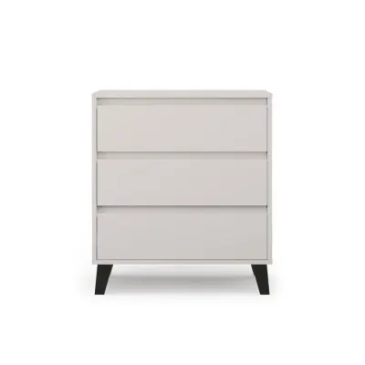 Comoda BORG, 3 sertare, casmir, 70x38,8x78,4 cm