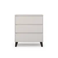 Comoda BORG, 3 sertare, casmir, 70x38,8x78,4 cm