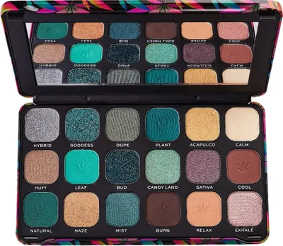 Makeup Revolution Forever Flawless - Paletă de farduri Chilled, 18 culori