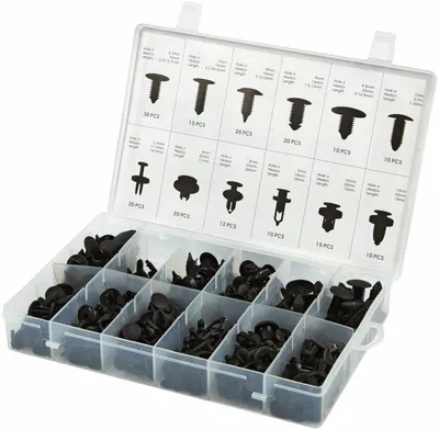 Set de cleme auto pentru piele și tapițerie HBM - 7523, 340 buc