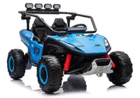 UTV electric pentru 2 copii Kinderauto Vector V2 Dune-Buggy, 220W, 12V, roti moi, scaun tapitat, echipat premium, albastru