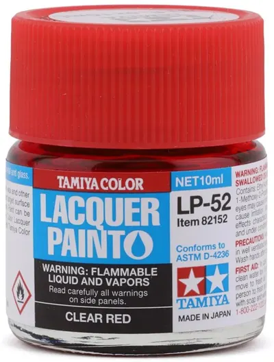 Vopsea lac acrilic Tamiya - Clear Red LP-52 (10ml) (TAM82152)