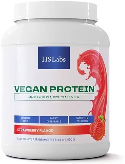 Vegan Protein, căpșună, 900 g, HS Labs