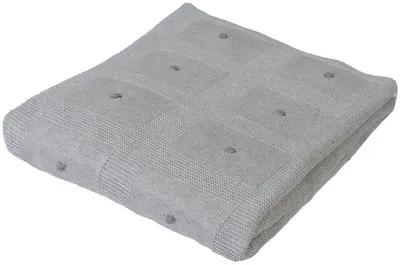 Patura din bambus Baby Matex - Accent, 80 x 100 cm, gri