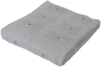 Patura din bambus Baby Matex - Accent, 80 x 100 cm, gri