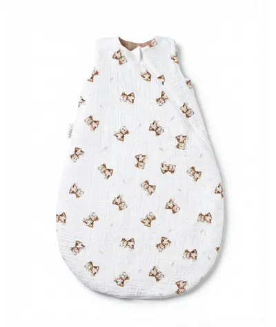 Sac de dormit pentru bebeluși Albero Mio - Vintage Teddy, 1.0 Tog, Mărime M