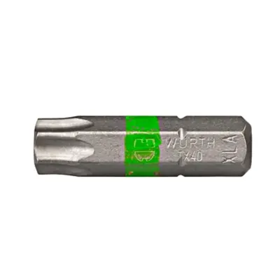 Bit 1/4 Torx TX40 verde 26mm