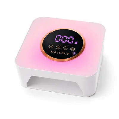 Lampă UV/LED Unghii NAILSUP Rainbow Pastel – RGB Ambientale, 36 LED, Wireless, Reîncărcabilă, Profesională