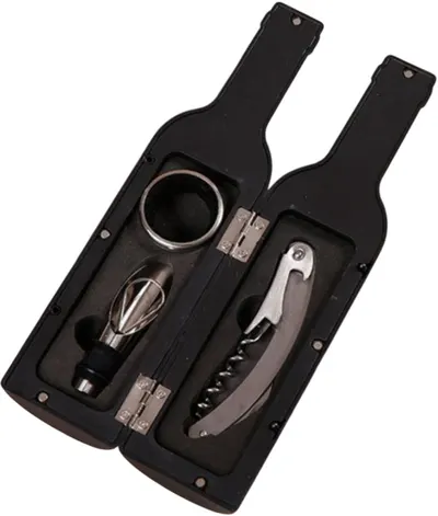 Set de accesorii pentru vin Morello - Small Bottle, 4 piese, 23.5 x 6 cm