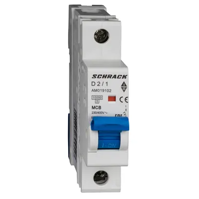 Intreruptor automat modular (MCB) AMPARO 10kA, D 2A, 1 pol