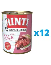RINTI Kennerfleisch Veal hrana caine cu vitel si organe 12 x 400 g