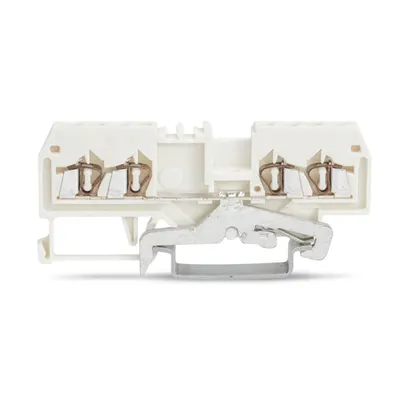 4-conductor shield terminal block; 1.5 mm²; center marking; for DIN-rail 35 x 15 and 35 x 7.5; CAGE CLAMP®; 1,50 mm²; white