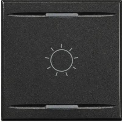 Capac tasta Axolute MyHOME BUS - simbol iluminare tip basculant - 2 modul - antracit