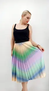 Fusta plisata multicolor 2