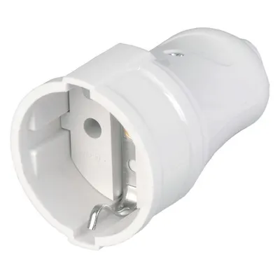 RPp10-01-ST priza dismountable directcu impamantare ing contact 16A Alb