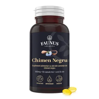 Faunus Ulei de chimen negru 500 mg, 90 capsule moi