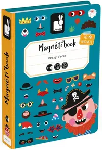 Joc magnetic Janod - Fetele amuzante ale baietilor