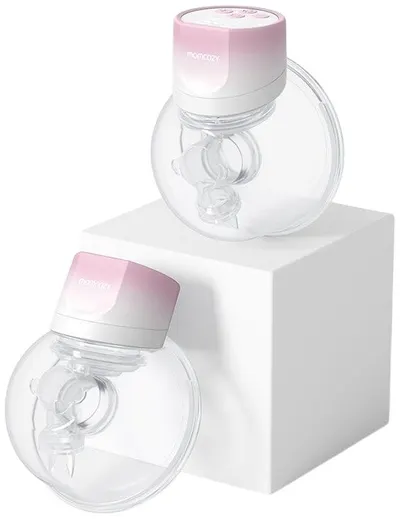 Pompă electrică dublă pentru sân Momcozy - S12 Pro, roz