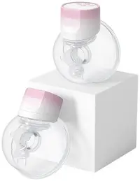 Pompă electrică dublă pentru sân Momcozy - S12 Pro, roz