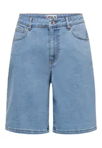 Pantaloni scurti din denim dama 15360438 - Bumbac - Albastru - Albastru