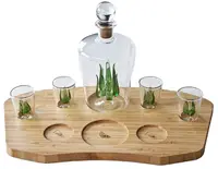 Set de tequila Mikamax - Decantor și 4 pahare pentru shot-uri