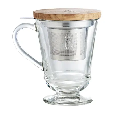 Cană cu filtru din sticlă 270 ml Abeille – La Rochére