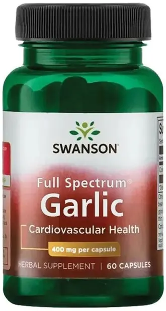 Full Spectrum Garlic, 400 mg, 60 capsule, Swanson