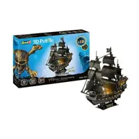 3d puzzle perla neagra cu led