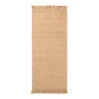Covor tip traversă în culoare naturală reversibil/țesut manual din iută 80x300 cm Fjord – Hanse Home