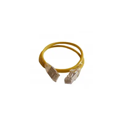 Patch cord RJ45/RJ45 High Density category 6A S/FTP LSZH yellow - 0,5m