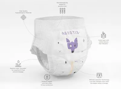 Scutece tip chilotel hipoalergenice Agnotis pants marime 6, 17+ kg 34 bucati