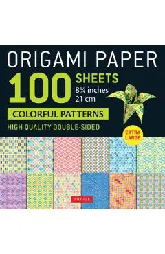 Origami Paper 100 Sheets Colorful Patterns 8 1/4 (21 CM): Extra Large Double-Sided Origami Sheets Printed with 12 Different Color Combinations (Instru