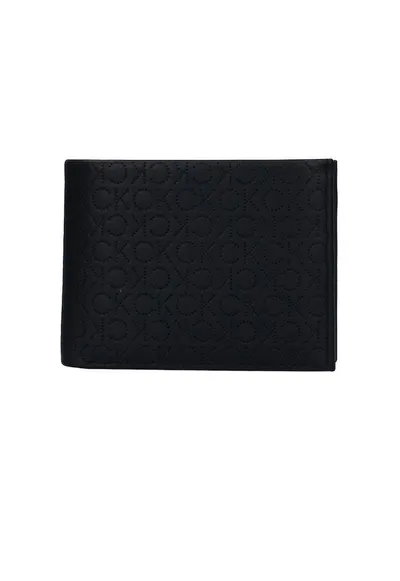 Portofel perforato all-over K50K508742 - Negru