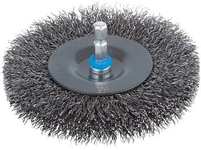 Perie disc pentru bormașină Wolfcraft - Ø100 x 16 mm, 1/4''