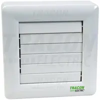 Ventilator de baie cu jaluzele aut., rulment, temporizator VFM100-BT 230 VAC, 15W, 80 m3/h, 33 dB,100 mm