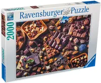 Puzzle Ravensburger din 2000 de piese - Paradisul ciocolatei