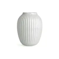 Vază din gresie Kähler Design Hammershoi, înălțime 25 cm, alb