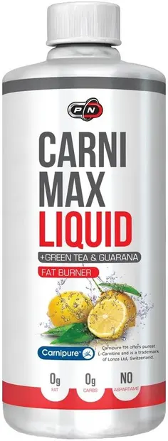 Pure Nutrition Carni Max cu Guarana & Green Tea, lămâie, 1000 ml