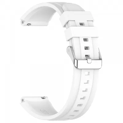 Curea Techsuit W075 pentru Huawei Watch / Garmin Watch Series, Alba