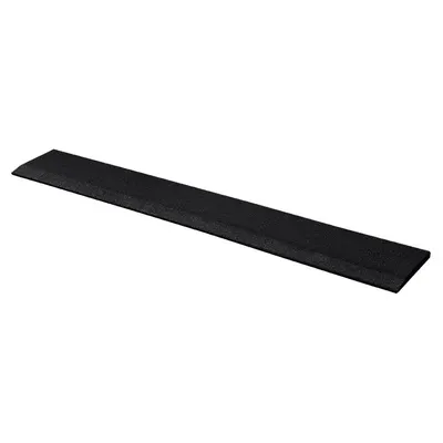 Margine cauciuc pentru pardoseală sportivă 15mm - 108x16 cm - Negru