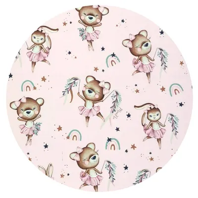Sac de dormit MimiNu Little Ballerina Pink, de iarna, din bumbac, cu fermoar, 70 cm, 0-6 luni, 2.5 tog