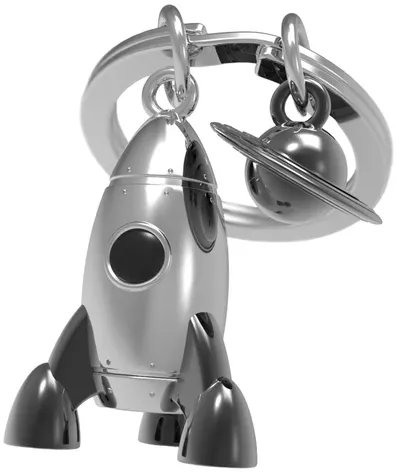 Breloc Metalmorphose - Rocket & Saturn