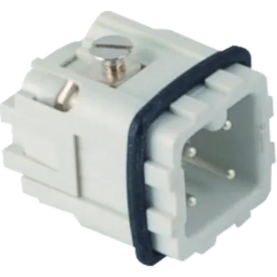Contector industrial Tata - 21X21 - 3P + E 10A 250V / 4kV / 3 - ȘURUB CONNECTION - GRI