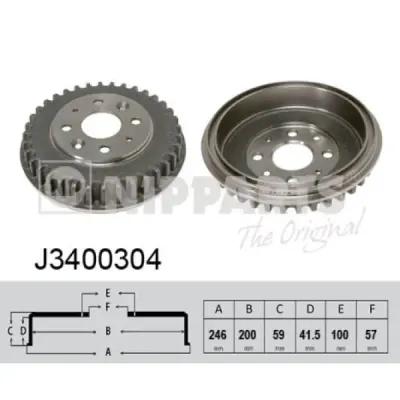 Tambur frana NIPPARTS J3400304