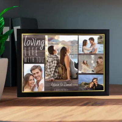 Rama foto personalizata Loving 5 poze - A4