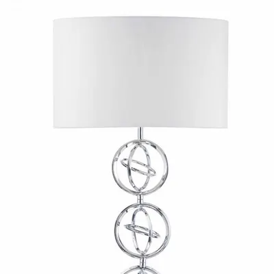 Lampadar de podeaInnsbruck Floor Lamp Polished Chrome With Shade