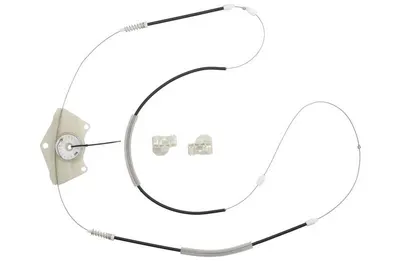 Set reparatie macara geam dreapta potrivit SKODA SUPERB I, SUPERB II; VW PASSAT B5, PASSAT B5.5, PASSAT B6 1996-2015 - (set, electric)