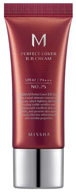 Missha BB crema de față, №25 Warm beige, SPF42, 20 ml