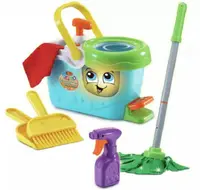 Set de joc Vtech - Accesorii de curățare cu găleată