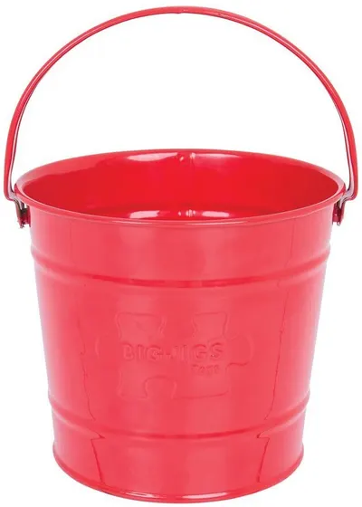 Galeata de gradina pentru copii Bigjigs - Metalica, rosie